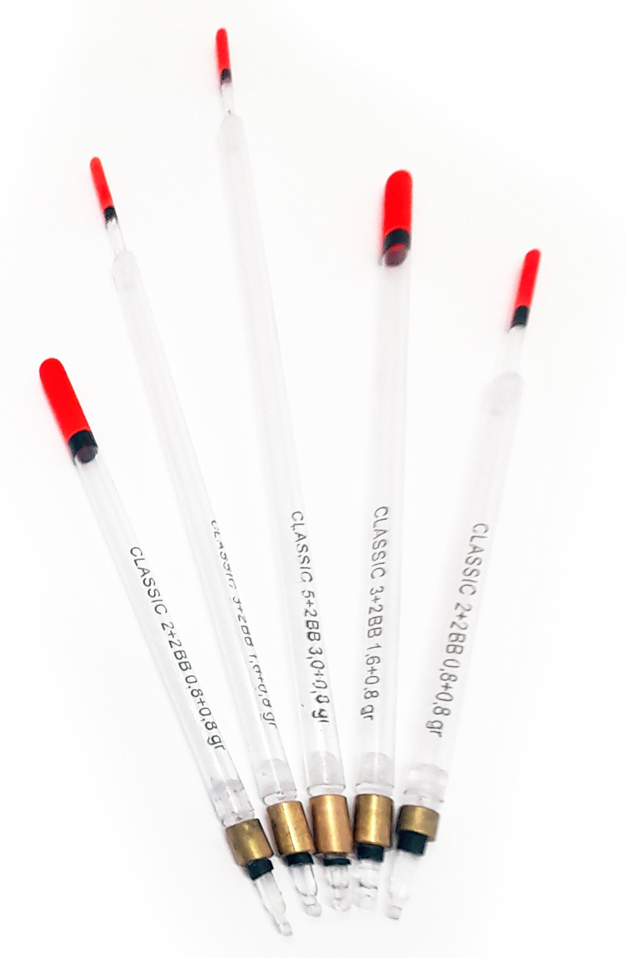 Fladen - Assorted Clear Loaded Waggler Floats 5 Per Pack