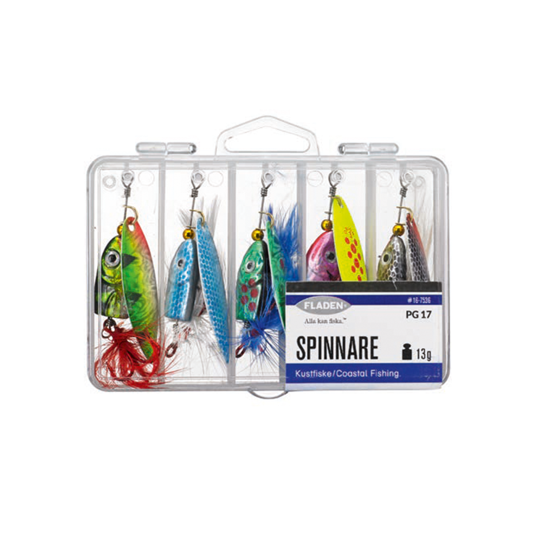 Fladen - Set of 5 Spinners 13g