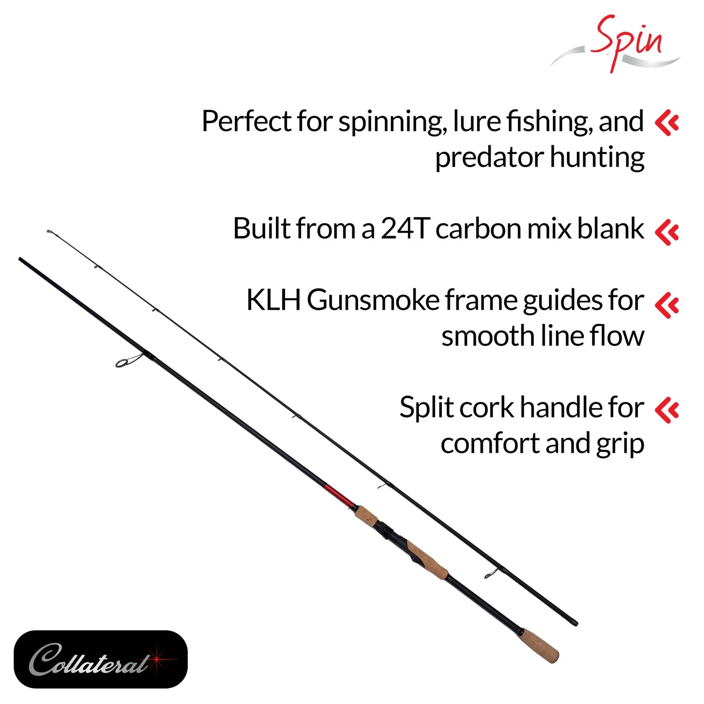 Fladen - Collateral 2pc 24T Carbon Mix Rod