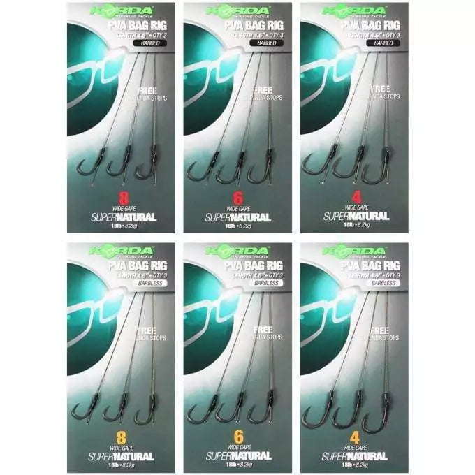 Korda - Solidz PVA Rig Wide Gape | Barbed