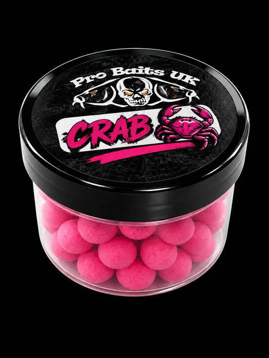 Pro Baits UK Pink Crab Pop Ups – High Visibility Floating Carp Fishing Hookbaits