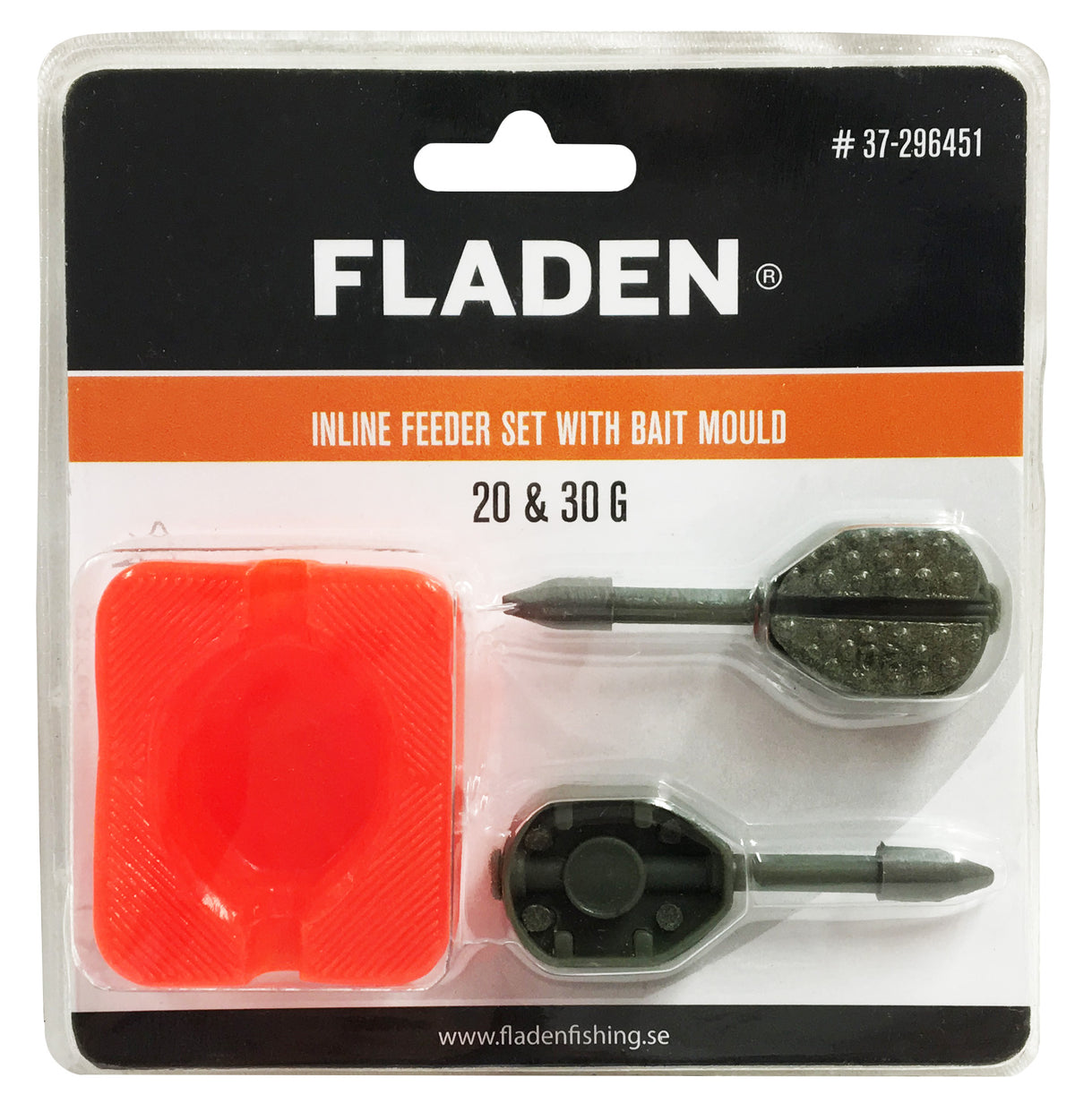 FLADEN Anti-Roll Inline Fishing Feeder Set with Bait Mould – Carp & Coarse Fishing Tackle