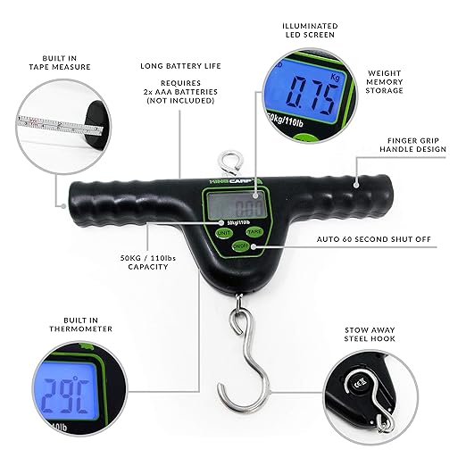 Fladen -  King Carp Digital T-Bar Scales 50kg/110lbs