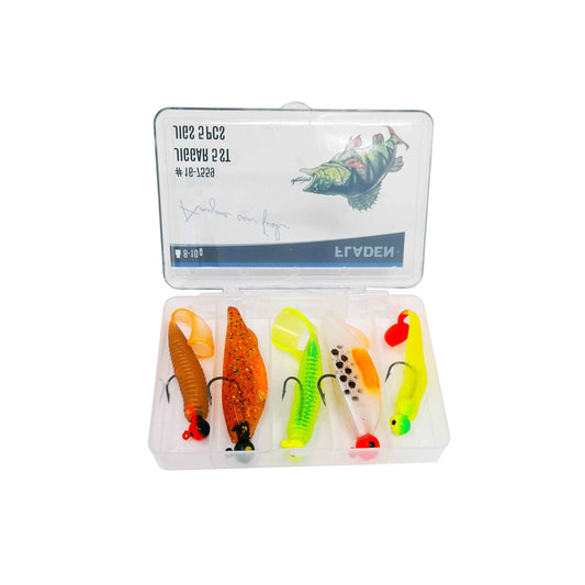 Fladen - Paddletail Grubs & Jigheads 8-10g 5pcs in Box