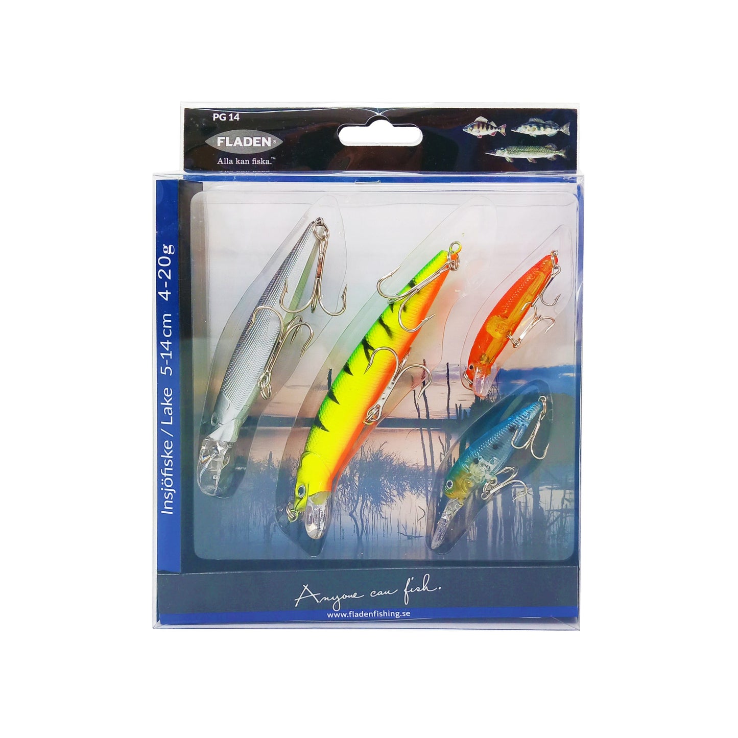 Fladen - Set 4 Plugbaits 5-14cm 4 - 20g