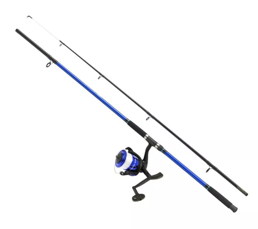 Fladen - Charter Spinning Rod and Reel Combo Blue 9.8ft