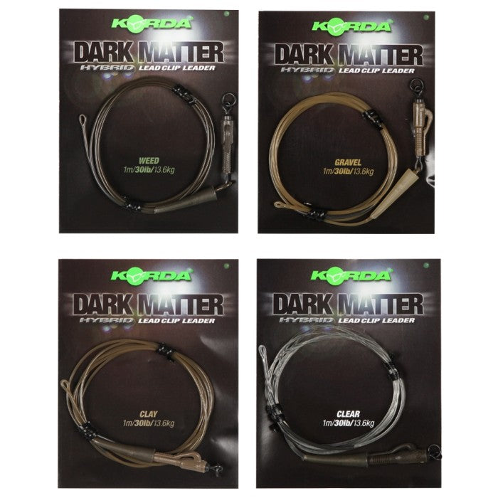 Korda - Dark Matter Leader Hybrid Clip 30lb 1m
