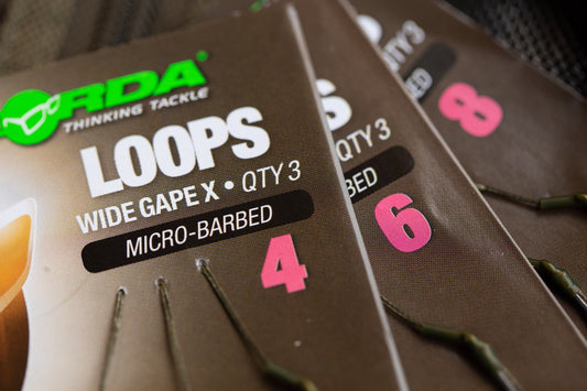 Korda - Loop Rigs Wide Gape 18lb Barbless