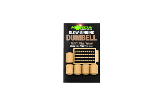 Korda - Slow Sinking Dumbell Fishy Fish 16mm