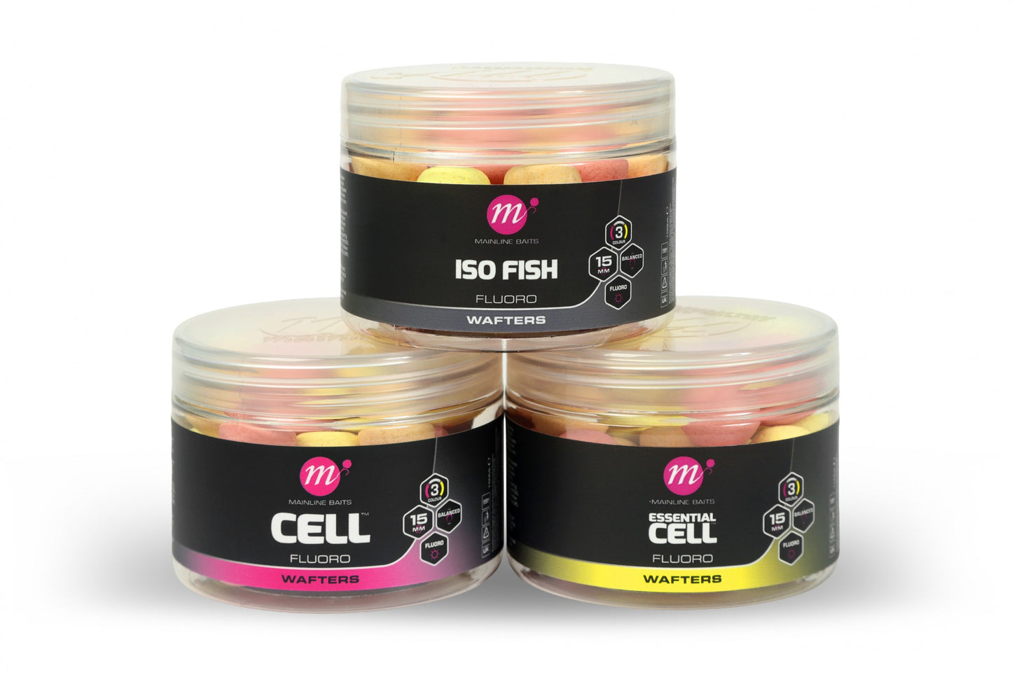 Mainline Baits - Fluoro Wafters - 15mm Mix