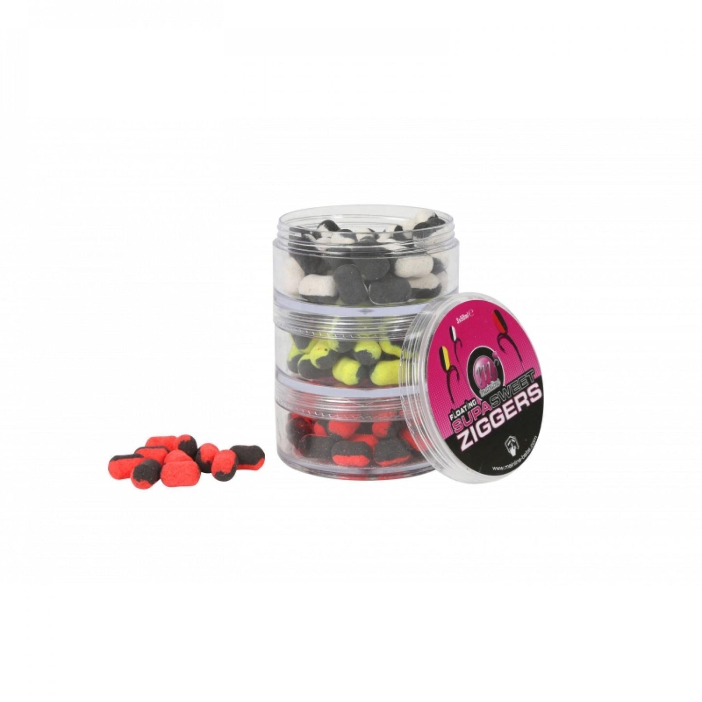 Mainline Baits - Ziggers White & Black, Yellow & Black, Red & Black