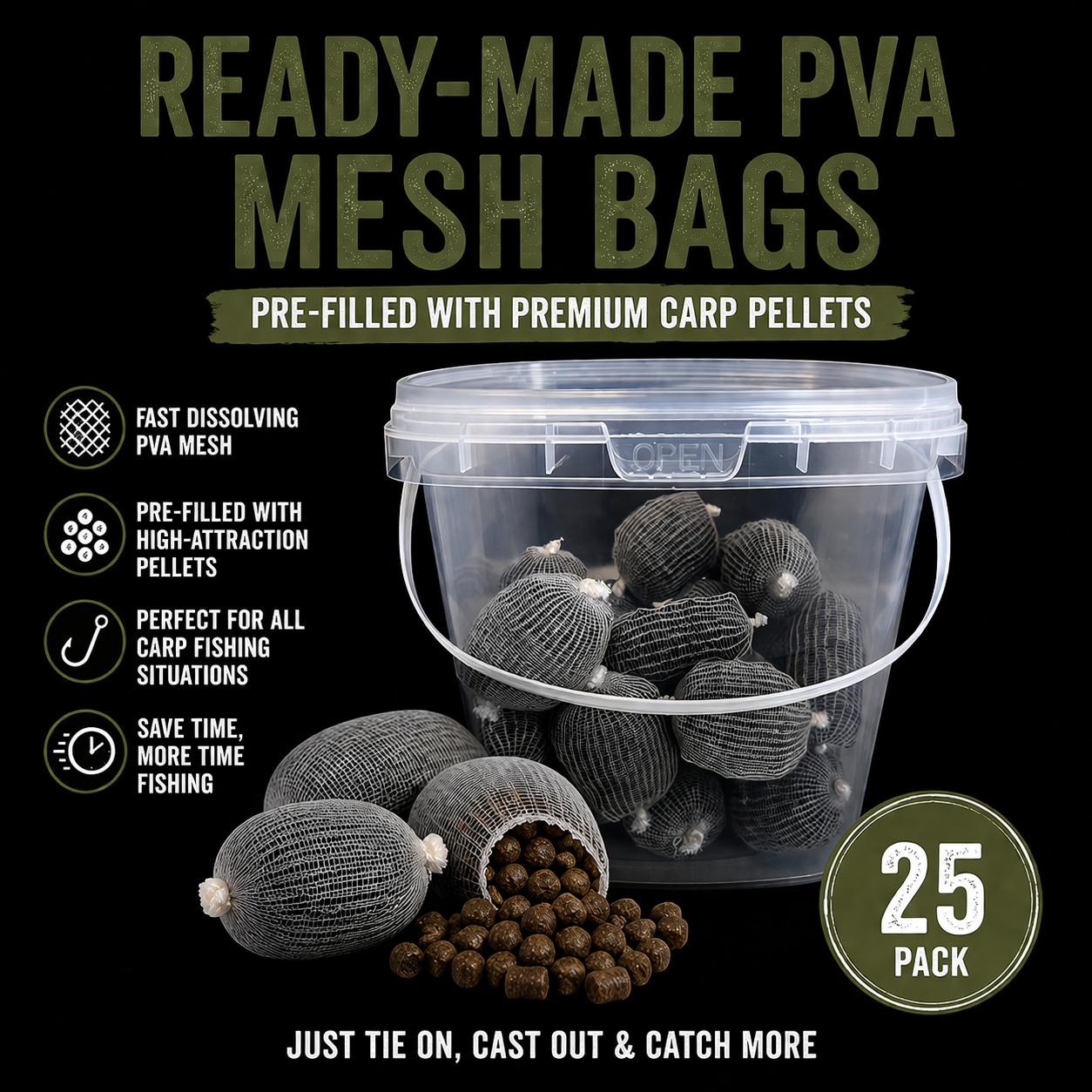 TACKLE365 - Ready made PVA Mesh bags
