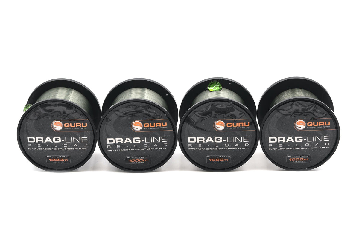Tackle Guru Drag-Line Fishing Line – Strong, Abrasion-Resistant Mainline for Carp & Coarse Fishing  Copy title