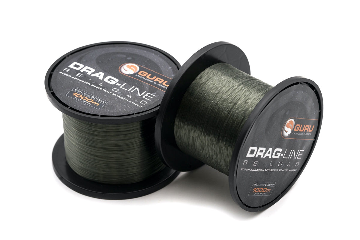 Tackle Guru Drag-Line Fishing Line – Strong, Abrasion-Resistant Mainline for Carp & Coarse Fishing  Copy title