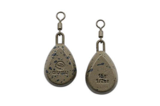 Tackle Guru Flat Pear Bomb Fishing Weights – Carp, Match & Coarse Fishing Leads  Copy title