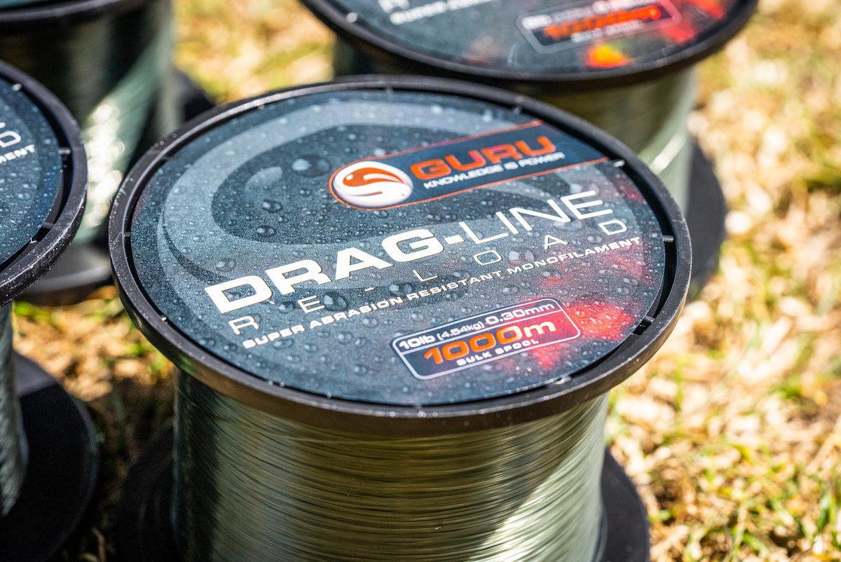 Tackle Guru Drag-Line Fishing Line – Strong, Abrasion-Resistant Mainline for Carp & Coarse Fishing  Copy title